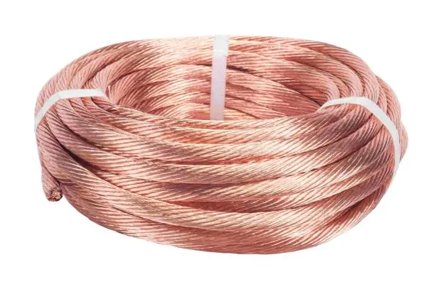 Bridas de cable trenzado plano y toma de tierra